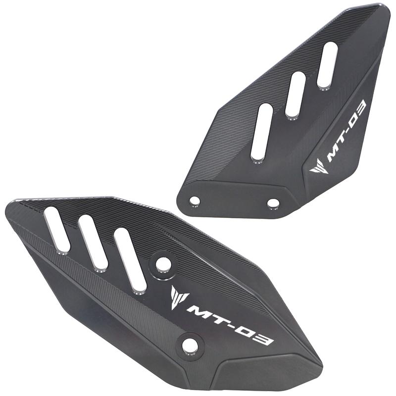 Motorcycle FootPeg Footrest Rear Set Heel Plates Guard Protector For Yamaha MT03 R3 MT25 R25 Accessories MT-03 MT-25 YZF R3