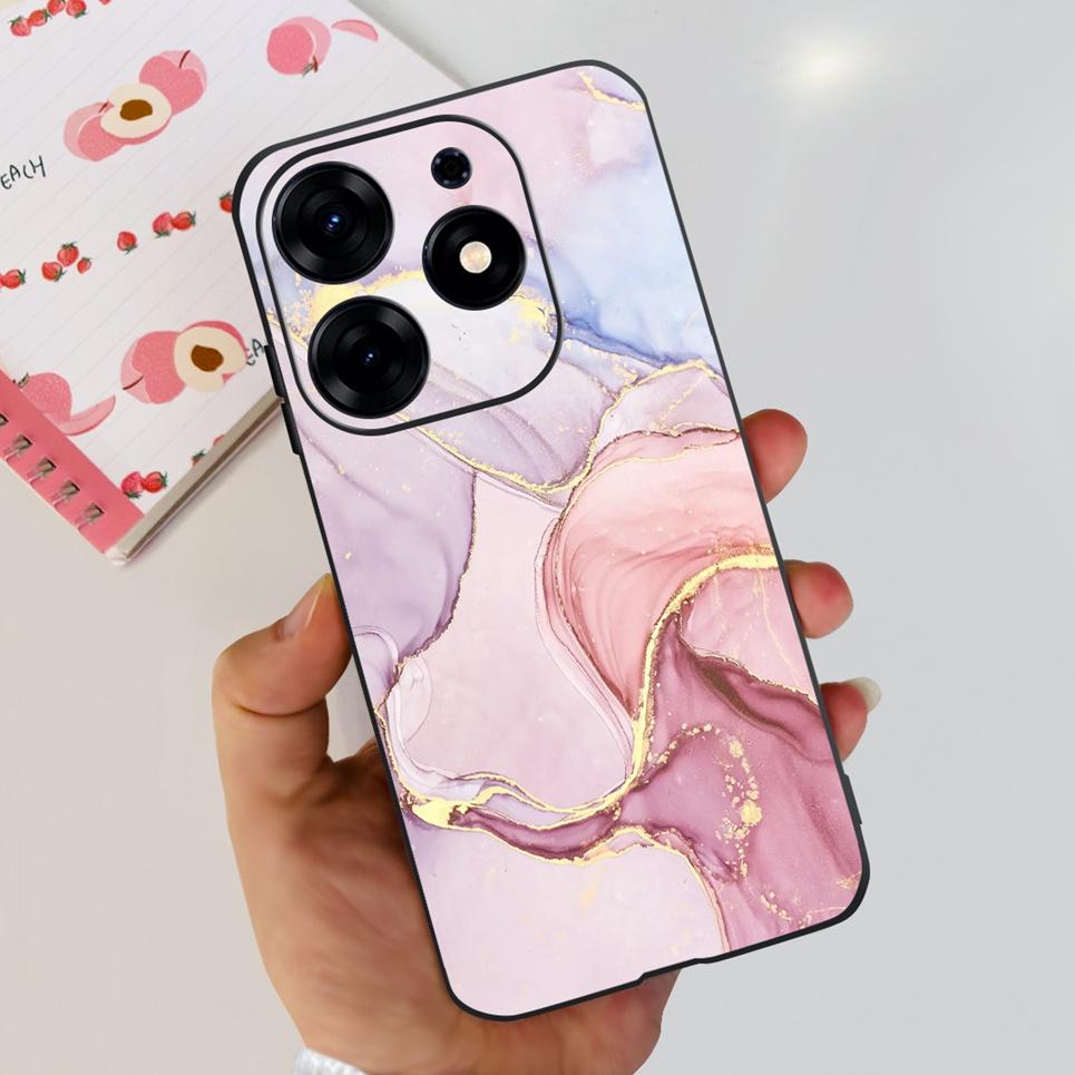 Для Tecno Spark 10 Pro Spark 10C Чехол Spark 9 Pro Spark 8c spark 7 Задняя крышка Бампер Прозрачный Мягкий ТПУ Силикон Милый Кот Мультяшный