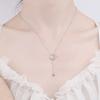 D Color 0.4CT Moissanite Star Moon Pendant for Women 45cm Sparkling Lab Created Diamond 100% 925 Sterling Silver Necklace