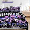 K-Pop themed poster bedding, duvet cover, pillowcase, home decoration, birthday gift (1 * duvet cover+2 * pillowcase, coreless)