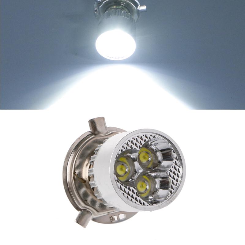 DC 12-80V H4 3 Светодиодная лампа для мотоциклов Hi / Lo Лампа для скутера ATV Противотуманная фара