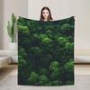 Grass Battlemat Grassland Land Greenery Blanket Quality Warm Soft  Throw Blanket Winter Picnic Bedroom Novelty Bedspread