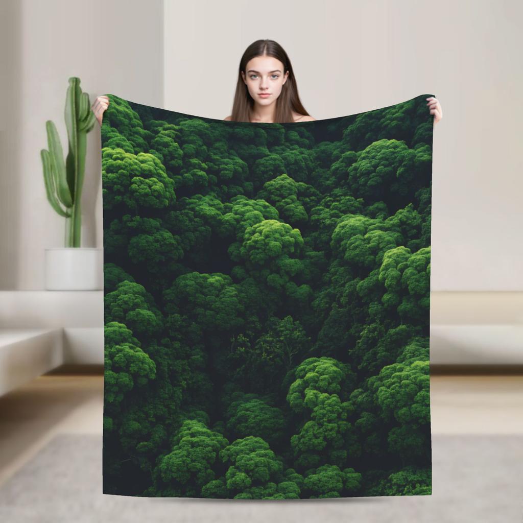 Grass Battlemat Grassland Land Greenery Blanket Quality Warm Soft Throw Blanket Winter Picnic Bedroom Novelty Bedspread