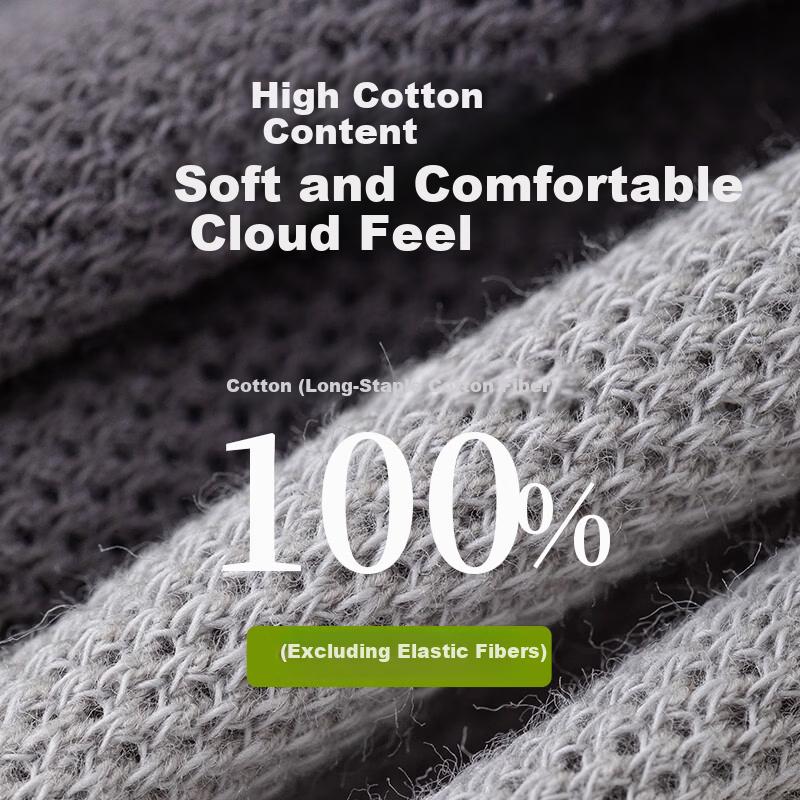 Miiow Men's 6-Pair Summer Thin Mesh Cotton Breathable Anti-Odor Sports Invisible Socks