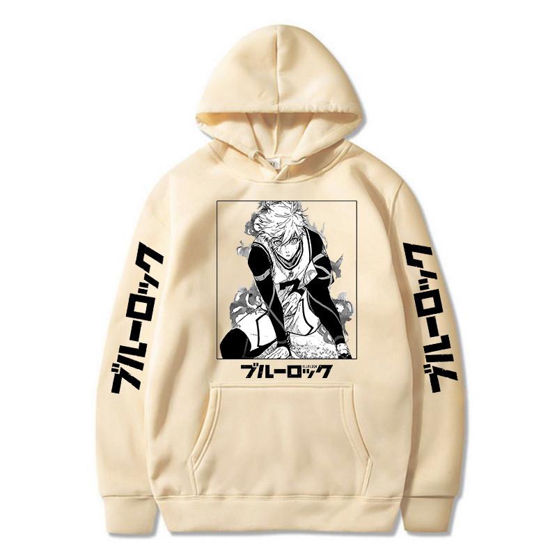 Аниме BLUE LOCK Осень Зима Мужские Худи Мальчики Харадзюку Девушки Пуловер Причудливый Музыкальный Подарок Свободный Удобный Свитшот