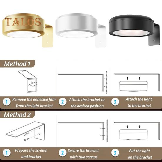 Picture Light with Remote Control 100 Lumens High Brightness Stepless Dimming 3 Lighting Modes Battery Operated No Drill Wall Art Light