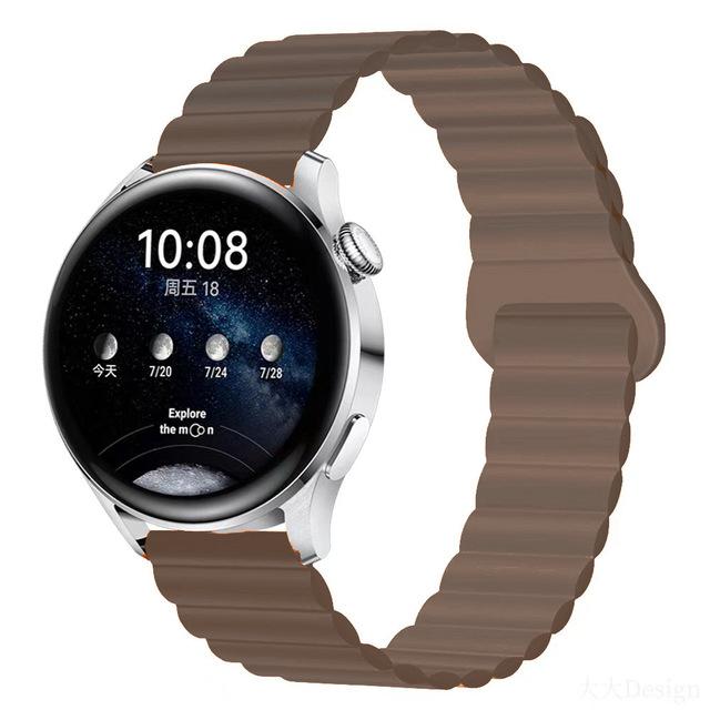 Ремешок с магнитной петлей для часов Samsung Galaxy Watch 6, 5, 4, 40 мм, 44 мм/4, 6, классический, 46, 43, 47 мм/5 Pro, 45 мм, силиконовый ремешок 20 мм, 22 мм, ремешок для часов