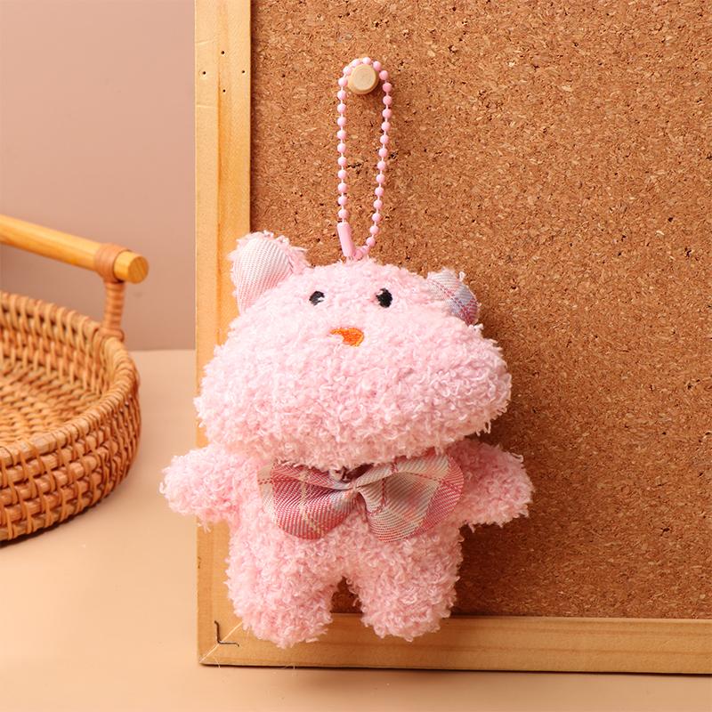 Милый мультяшный плюшевый брелок для ключей с животными Kawaii, кукольный брелок для ключей, сумка-подвеска, рюкзак, подвесное украшение, подарки