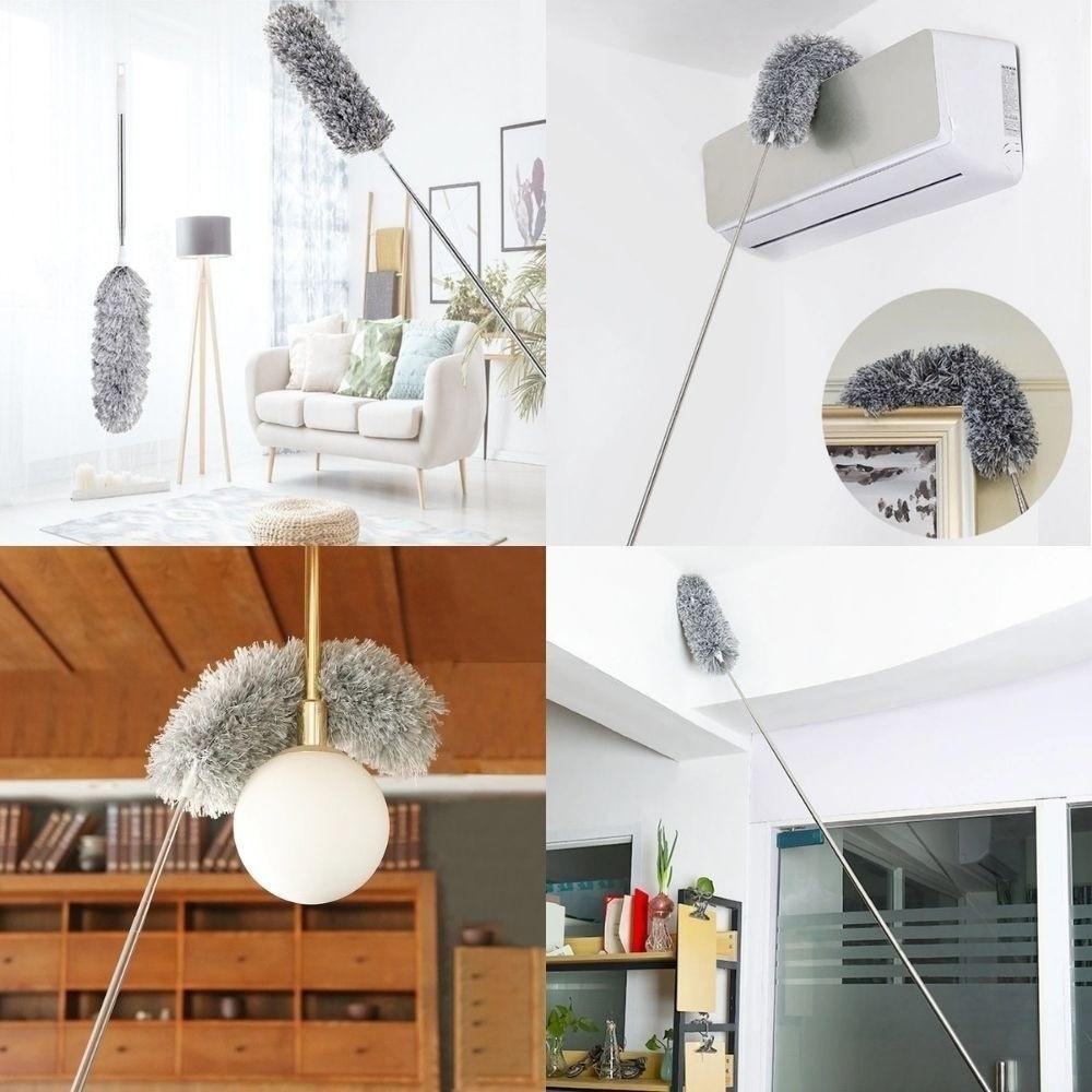 Регулируемая длина щетка для пыли длинная ручка комната уборка пипидастр прочный пипидастр из микрофибры палка для пыли дома