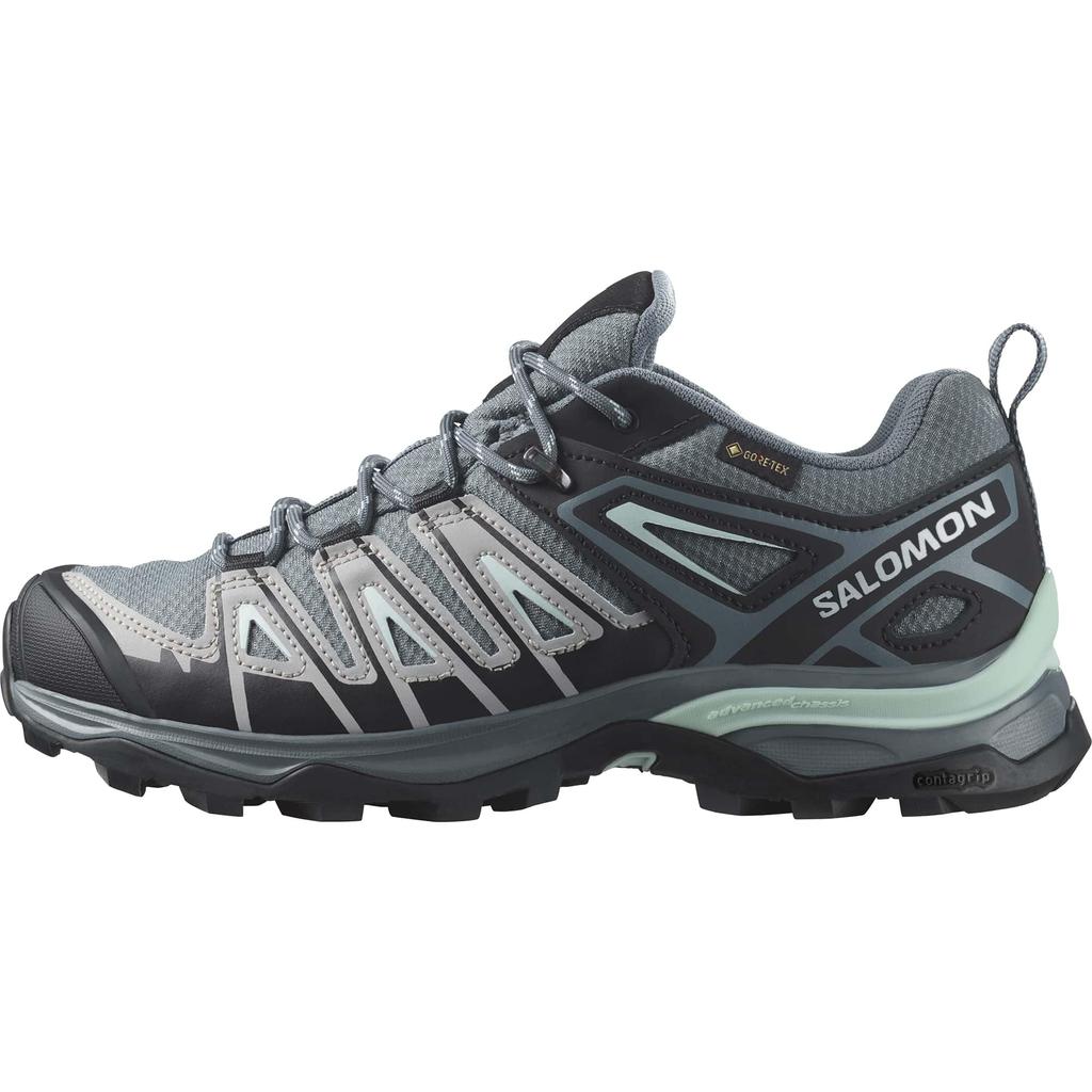 Salomon X Ultra Pioneer Hiking and Trekking Size Stormy GORE-TEX Women's Shoes, L47170200, 24.0 cm, Weather/Alloy/Yucca