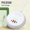 35 Вт PD USB быстрое зарядное устройство 4в1 QC 3.0 быстрая зарядка сенсорный светодиодный светильник Type-C EU UK US вилка настольный адаптер питания для iPhone Samsung