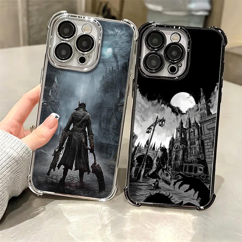 B-Bloodborne Игровой Чехол с Покрытием для Телефона Для Iphone 16 17 Pro Max Air 16E 14 15 Plus 12 13 Mini Противоударная Крышка с Подушкой Безопасности