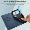 For iPhone 17 Pro Max Phone Case Line Imprint Leather Wallet Cover with Wrist Strap