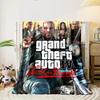 Grand Theft Auto IV Art Style Blanket, Flannel blanket for bedroom, living room, sofa, and nap sofas.