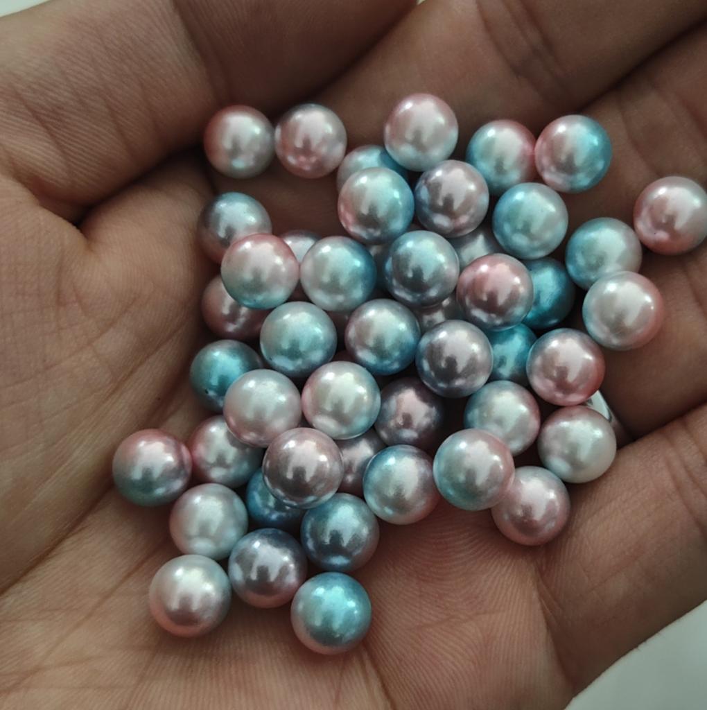 3-12Mm Round Non-Porous Abs Color Imitation Pearl Loose Beads Diy Handmade Jewelry Nail Bead Clothing Matching