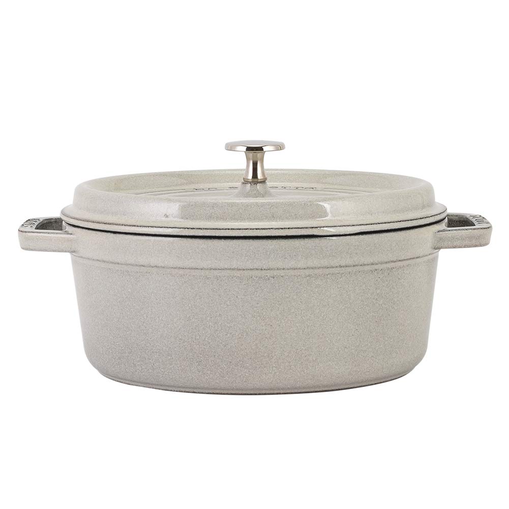 Staub Pico Cocotte Oval 23 см Campagne 11023107 Двуручная эмалированная кастрюля Oval Brater blanco trufa Pico Cocotte Stylish Pot Посуда для готовки Кухонные принадлежности