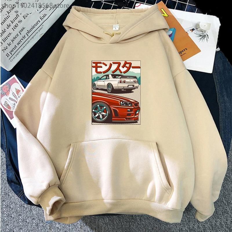 JDM Hoodie for Men CRX Initial D Japan Style Ret