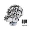MUTEKI Skull Shift Knob Funny Gear Shift Knob Shift Lever with 3 Adapters for