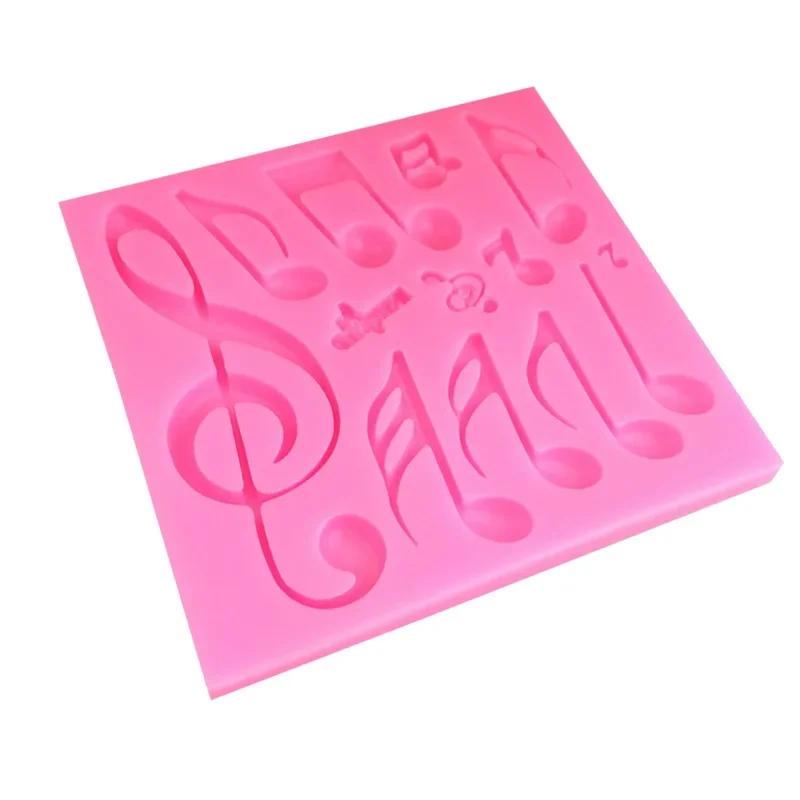 Music Symbol Shape Silicone Molds Musical Fondant Cake Decorating Tools Polymer Clay Moulds