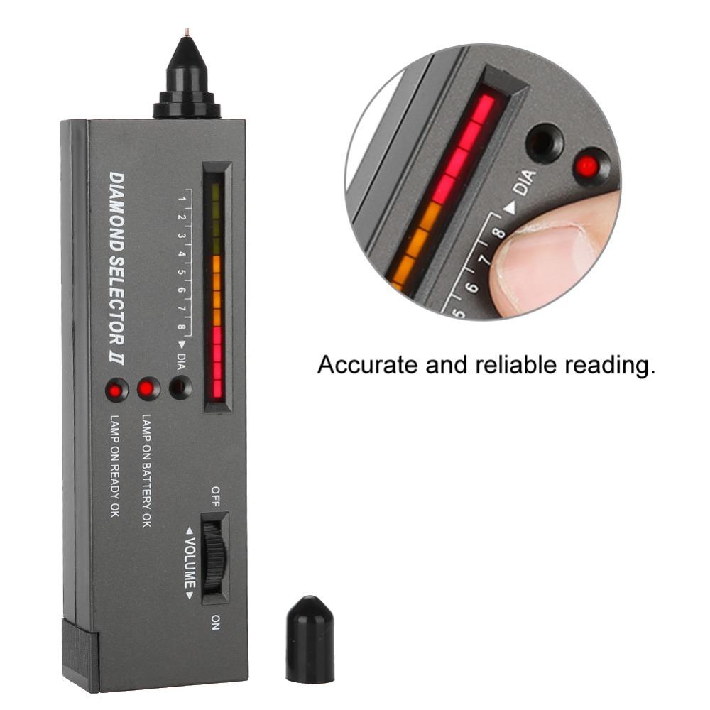 Plastic Portable LED Diamond Tester LED Indicator Moissanite Tester For Novice and Expert