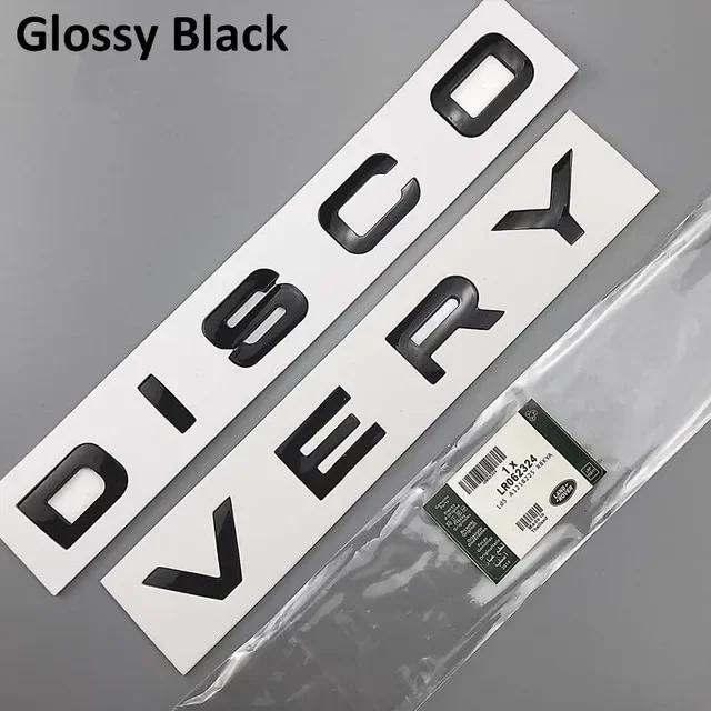 3D Letter Car Hood Bonnet Cover Emblem For Land Rover Range Rover Velar Sport Discovery 2 3 4 Defender Chrome Front Head Sticker JW9