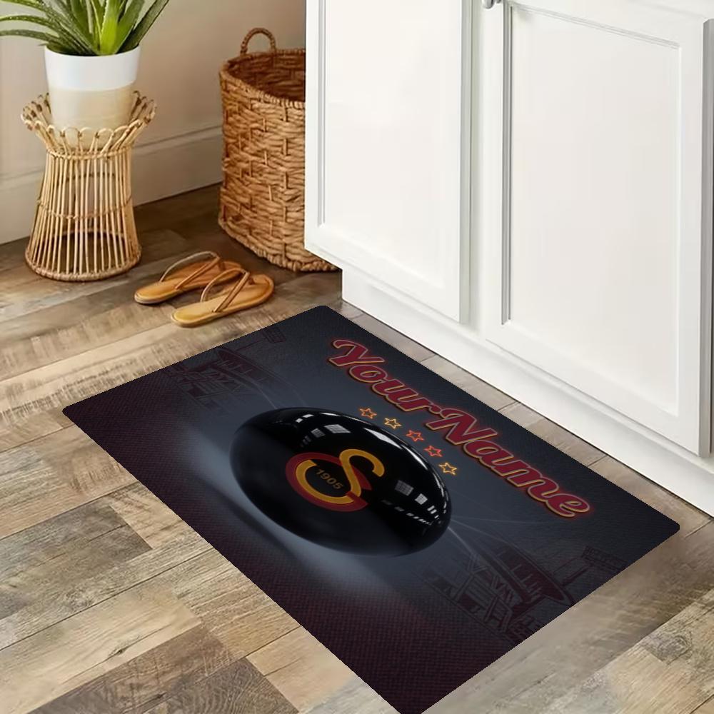 Galatasaray1 Customize Your Name Kitchen Floor Mat Nonslip Carpet Doormat Suitable For Living Room Kitchen And Bathroom Home Decor
