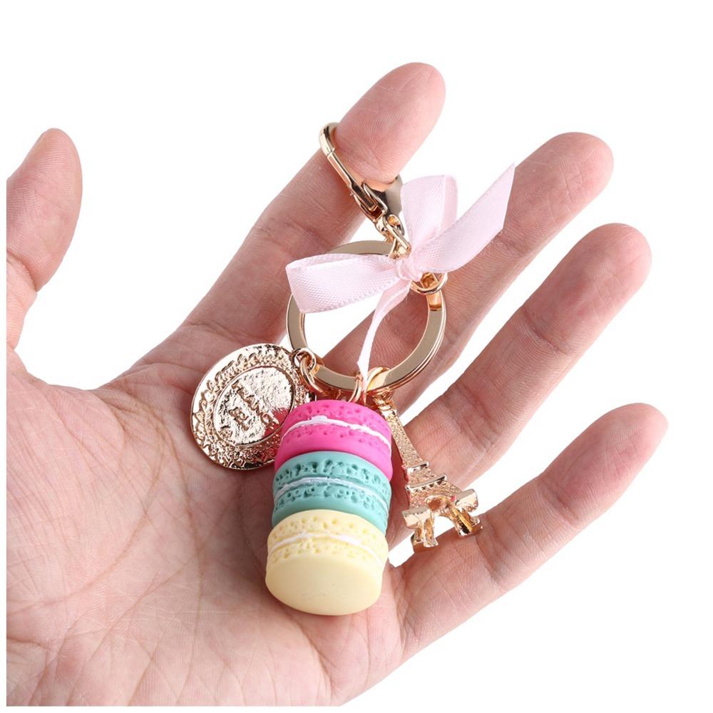 Colorful Macaroon Keychain Cute Bag Charm Key chain) Keyring Pendant  Bag Decoration