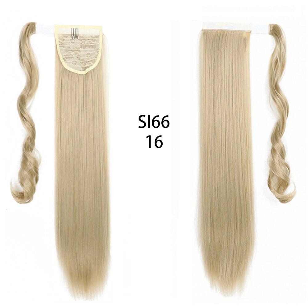 Long Straight Clip In Hair Tail False Hair Ponytail Hairpiece With Hairpins Synthetic Hair Pony Tail Hair Extension