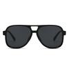 Fashion European and American pilots men's UV-proof sunglasses women's plain face small trend versatile sunglasses