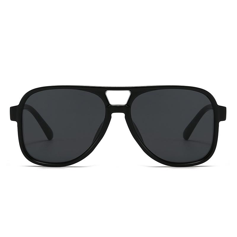 Fashion European and American pilots men's UV-proof sunglasses women's plain face small trend versatile sunglasses