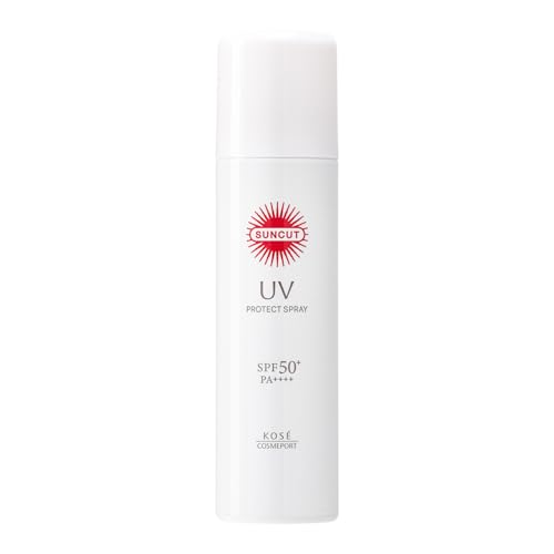 Солнцезащитный спрей KOSE Protect UV SPF50+ PA++++ 90г, солнцезащитное средство большого объема в комплекте.