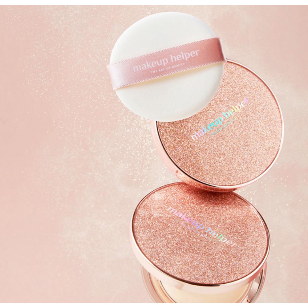 Makeup Helper Art Pact Original Professional Finish Rose Glitter Pact Powder 25 г, нет. 23 Натуральный бежевый, 1 шт.