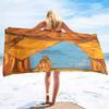 Lerich Painting Printing Series Seaside Vacation Beach Towel Swimming Bath Towel Sports Towel