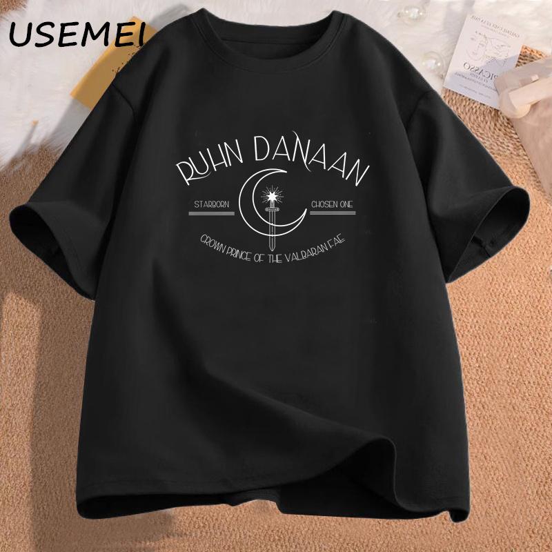 SJM Ruhn Danaan Tshirt ACOTAR Sarah merch Booktok t shirt cotton short sleeve tshirt womens clothing oversize streetwear tees