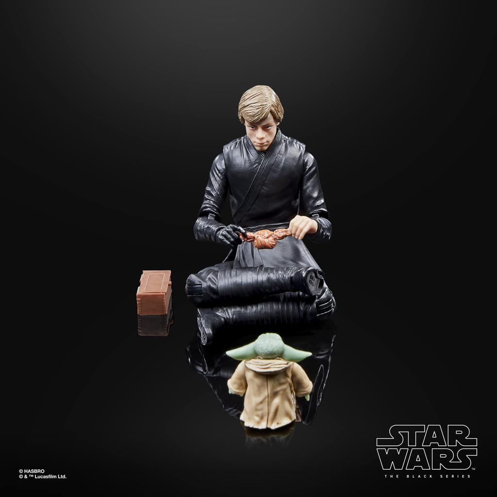 Hasbro STAR WARS Star Wars Black Series Люк Скайуокер Боба Фетт набор для детей от 4 лет и старше F8345 Оригинальный продукт и Grogu, (15 см)