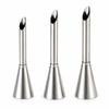 Cream Injector Nozzle Stainless Steel S/M/L Angled Filling Tip for Cupcakes Donuts Cream Puffs and Pastry Baking Decorating