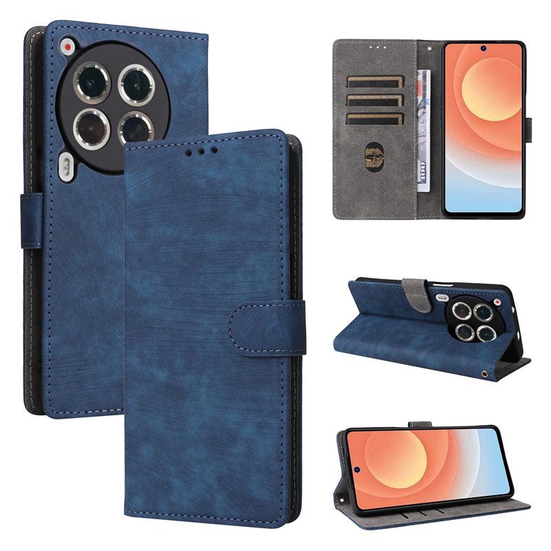 Чехол-книжка для Tecno Camon 30 Premier из искусственной кожи с полной защитой корпуса [блокировка RFID] Чехол-кошелек