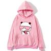 Couple Hoodies Bubu Is Watching Movie With Dudu Sweatshirt Cartoon Kawaii Pullover Harajuku Men Women Fashion Casual HipHop