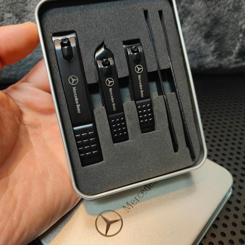MEA4 Nail Scissors Set Portable Household Nail Clipper For Mercedes Benz GLC W205 W212 W204 W213 W203 W176 W222 W211 W177 W214 X253