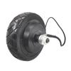 5.5 inch brushless and toothless wheel hub motor, solid tire 24V electric scooter brushless motor front rear motors+wheels