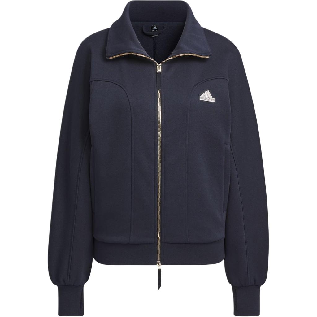 adidas Флисовая куртка с маленьким логотипом Женская куртка Legendary-Ink-Blue JJ3567