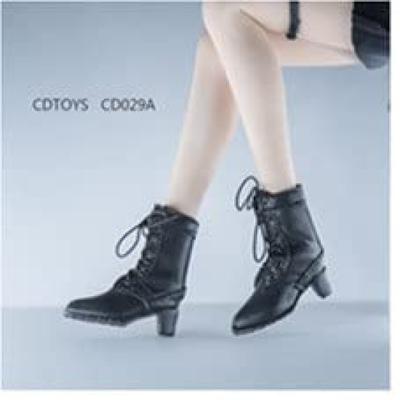 Масштабная фигурка cdtoys cd029A Красивая женская мода черные ботинки мартин [TOYBARJAPAN] 1/6