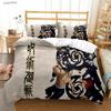 Cartoon Anime Jujutsu Kaisen Duvet Cover Comforter Bedding Set Soft Pillowcas Single Double Quilt Cover Set for Adult Boys Girls