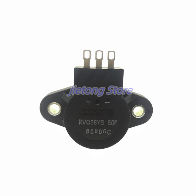 1PC RVQ28YS 50F RVQ28YS50F S502 5K Step Car Scooter Potentiometer Switch Self Reset Electrical Angle 45 50MM Shaft