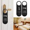 Hotel Bulletin Board Door Hanger Tags Cleaning Label Door Knobs Hanger Pendant Do Not Disturb Signs