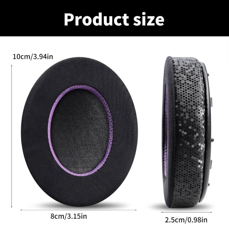 Replacement Ear Cushions for WHXB910N Bluetooth-compatible Headsets Earpads Features Fabric Noise Isolation Foam