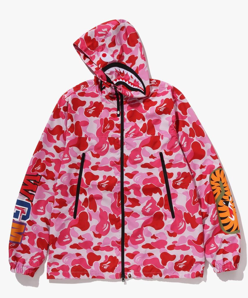Bape Abc Camo Shark Hooded Jacket (M) Pink