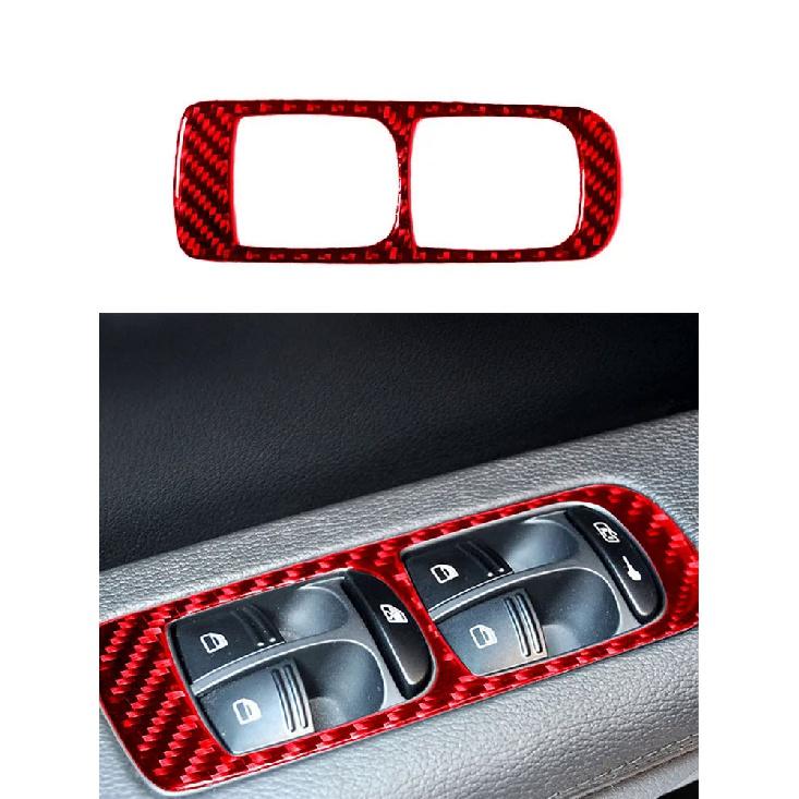 Door Lift Control Stickers For Porsche Cayenne 2003 2004 2005 2006 2007 2008 2009 2010 Carbon Fiber Car Interior Accessories