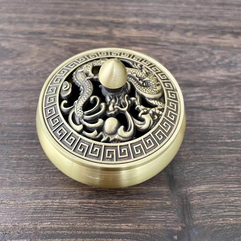 Латунная курильница с плоским дном Jinlian для домашнего и внутреннего использования