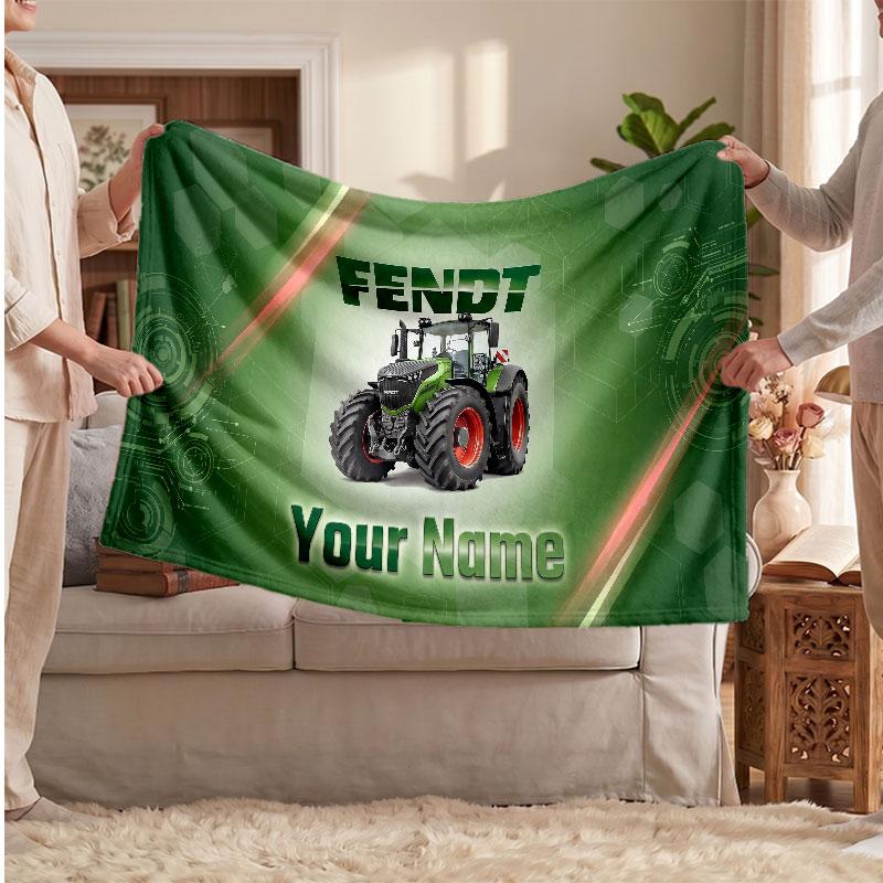 Фланелевое одеяло Fendt, Персонализированное мягкое плед с текстом имени, Декор для дома, Подарок